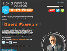 Tablet Screenshot of davidpawsondownloads.com